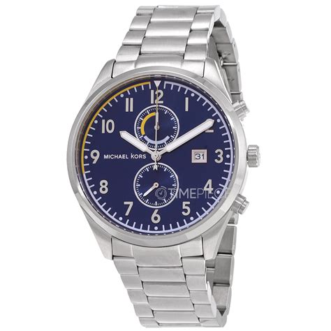 Michael Kors Saunder Chronograph Quartz Blue Dial 